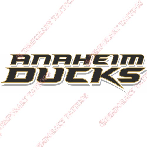 Anaheim Ducks Customize Temporary Tattoos Stickers NO.50